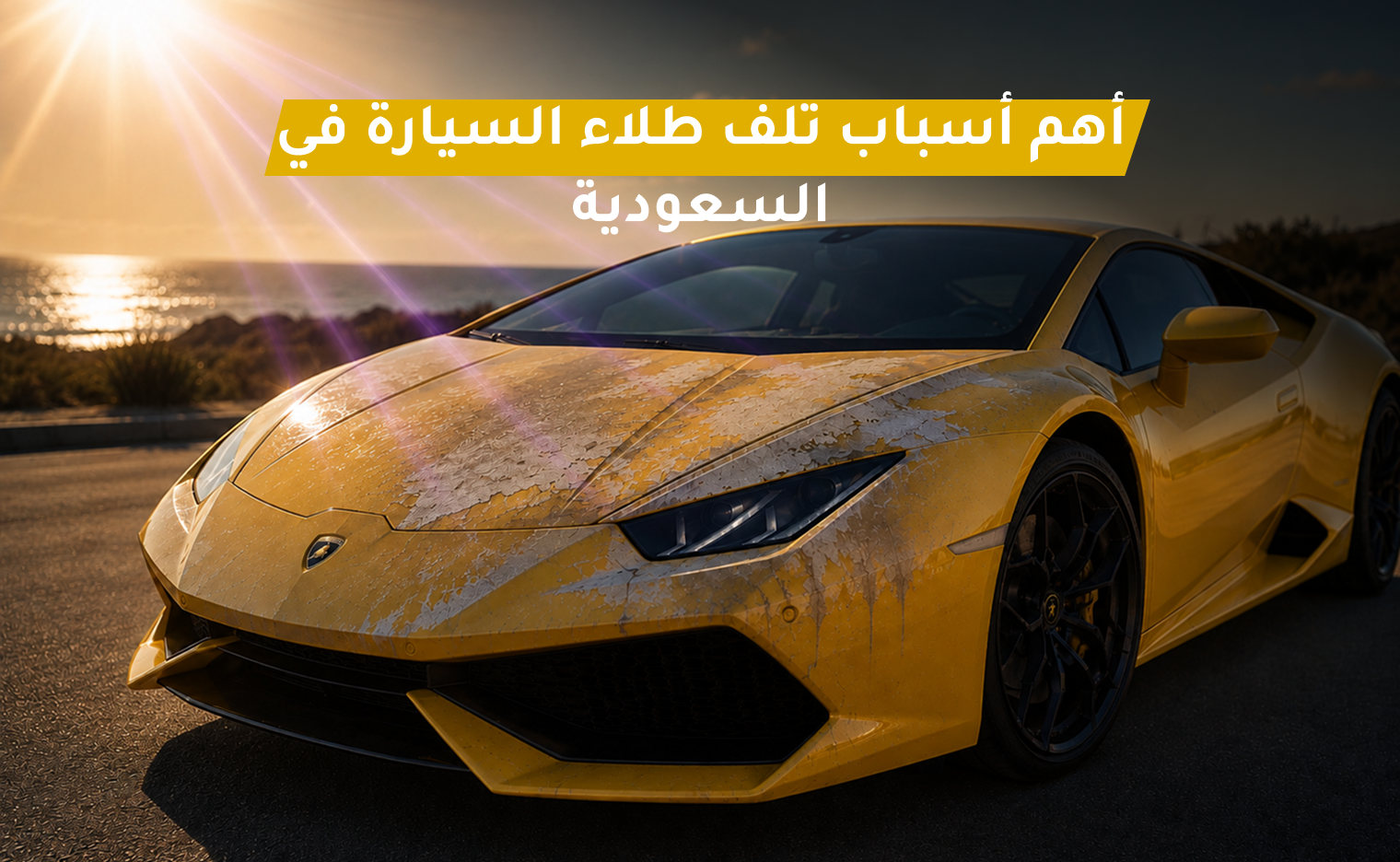 تلف طلاء السيارة