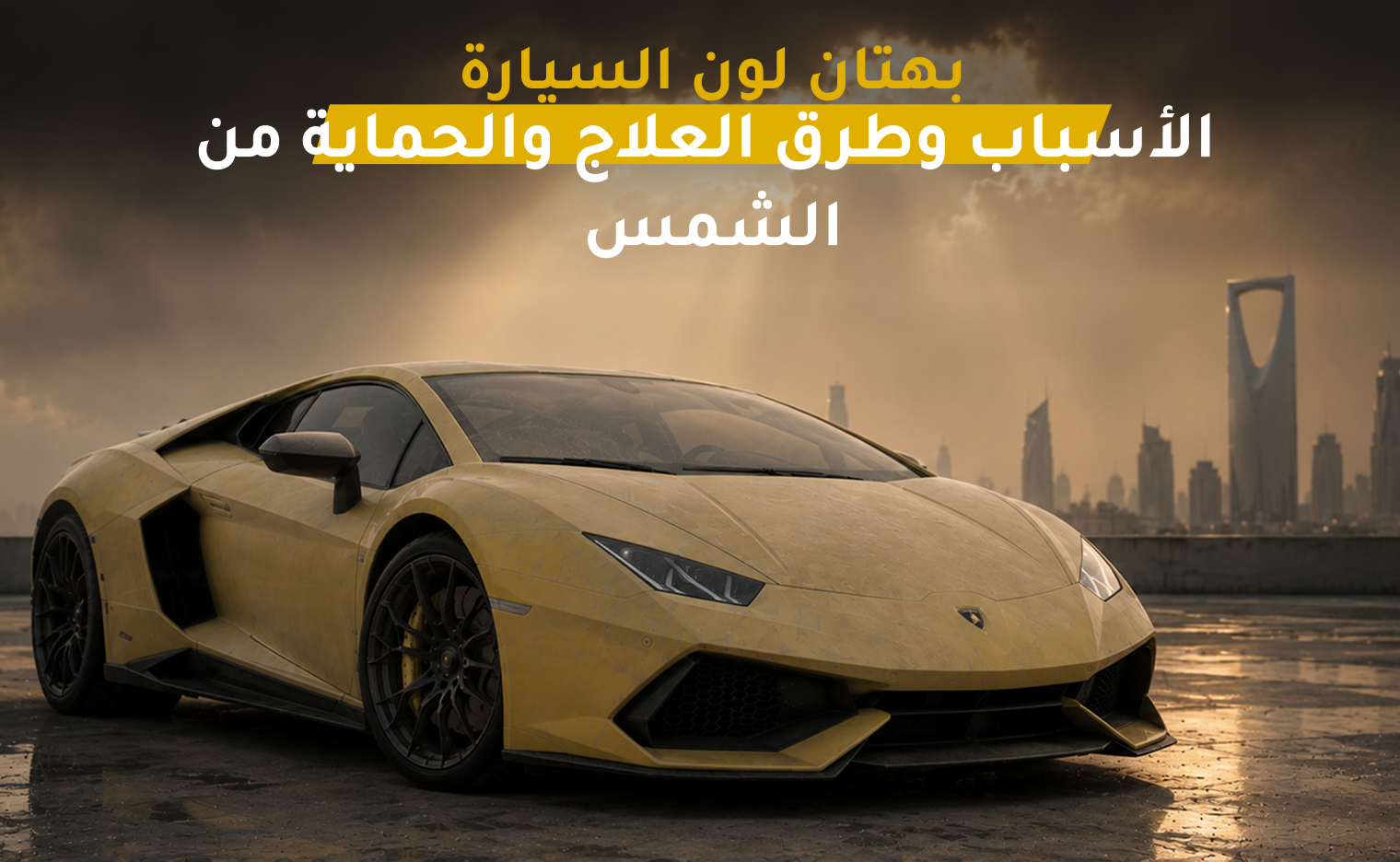 بهتان لون السيارة